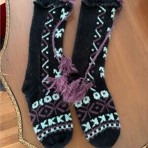 Free People Fair Isle Slipper Socks
